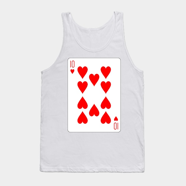 10 of Hearts Tank Top by Ziggy's